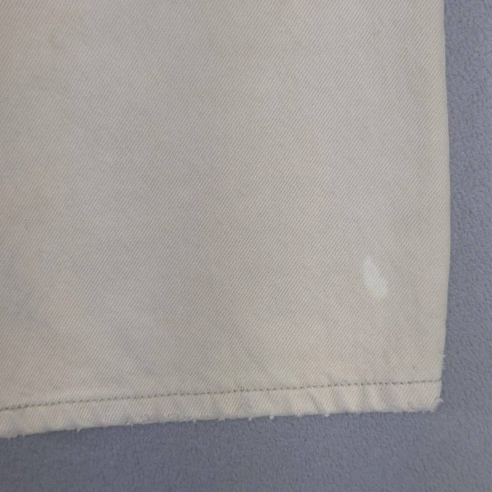 VTG Levis 501 Jeans Mens Cream Light Wash Straight Regular Button Fly Fits 28x28